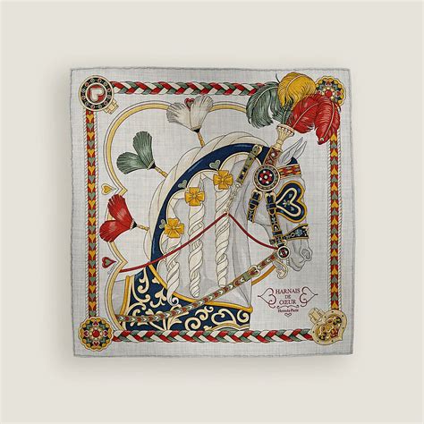 hermes harnais de coeur|Harnais de Coeur scarf 45 .